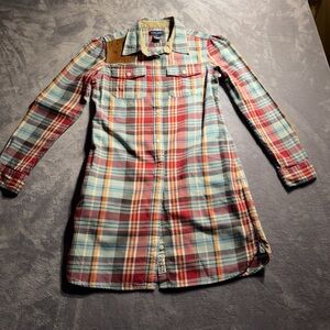 Ralph Lauren Plaid Shirt with Red, Light Blue & Tan Accents